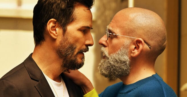 Outcome, first-look images, Jonah Hill, Keanu Reeves